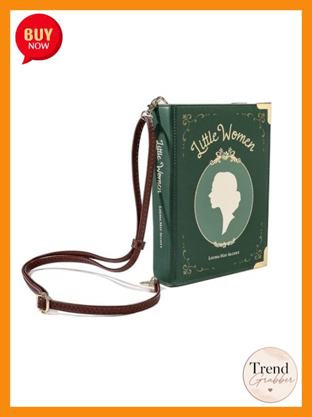 Book Shaped Crossbody Bag, Vegan Leather Book Wallet, Shoulder Purse